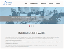Tablet Screenshot of indicus.es